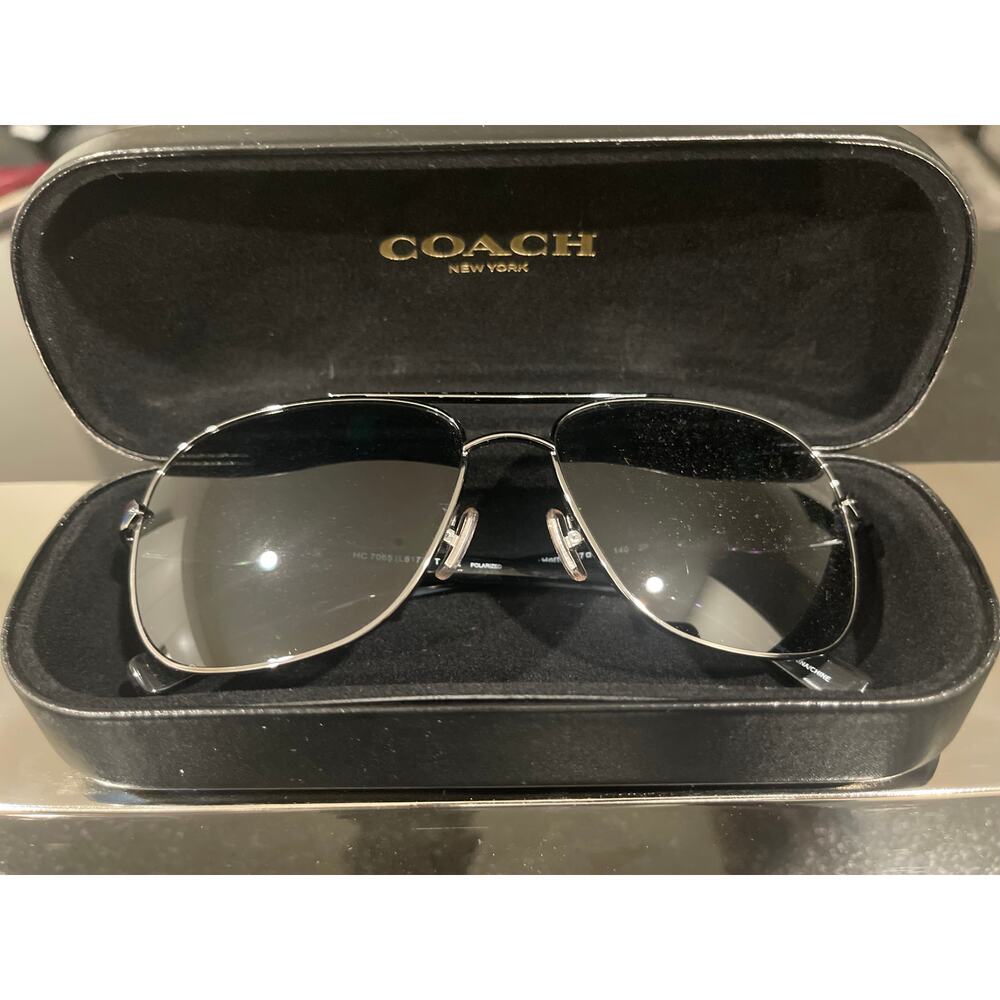 Coach Polarized Aviator Sunglasses